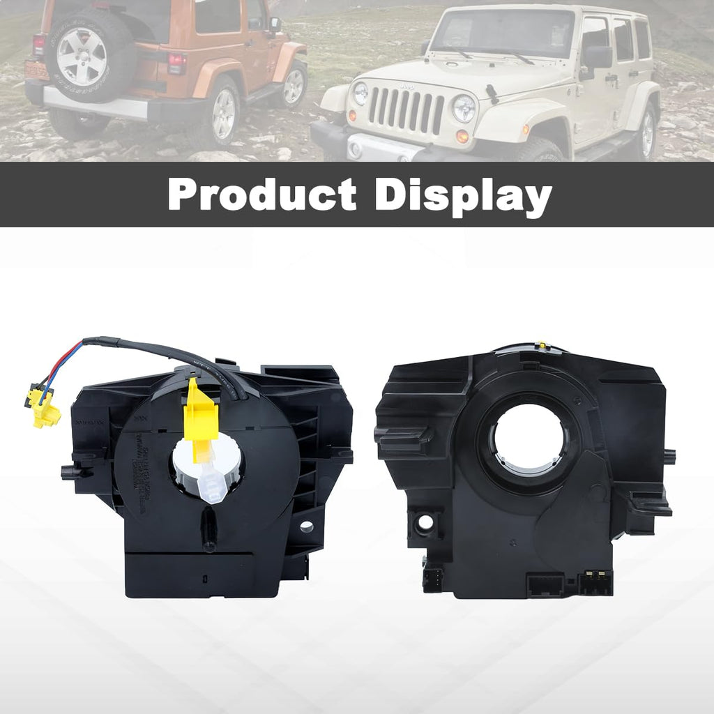 Angle Sensor Clock Spring for Jeep Wrangler JK/Compass MK/Patriot MK 2007-2018（5156106AF/AG/AA/AB/AC/AD Compatible）