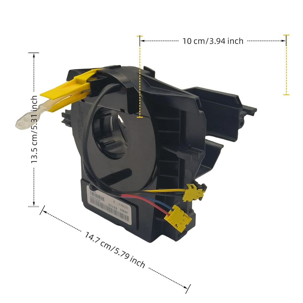5156106AF Steering Sensor Assembly Clcok Spring Fits 2007-2018 Wrangler JK, Grand Cherokee WK, Patriot MK/Compass MK; Replaces 5156106AG/AA/AB. (with an Angle Sensor)