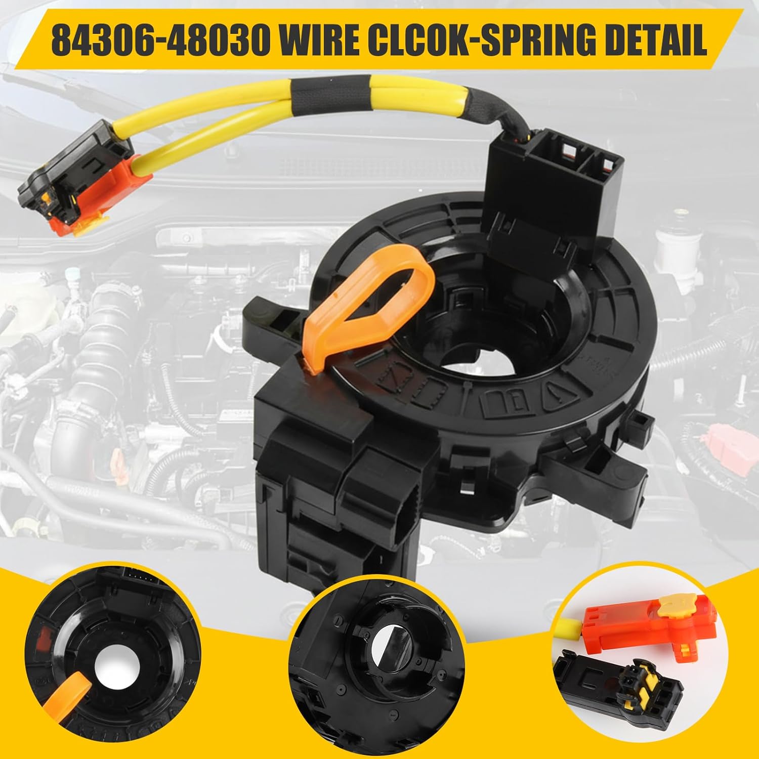 Replacement Wire for Toyota Tacoma Camry Corolla RAV4 Tundra Prius Sienna 4Runner Highlander Avalon Yaris Sequoia Matrix Prado, Fits Part# 84306-48030 84306-06140 84306-0E010