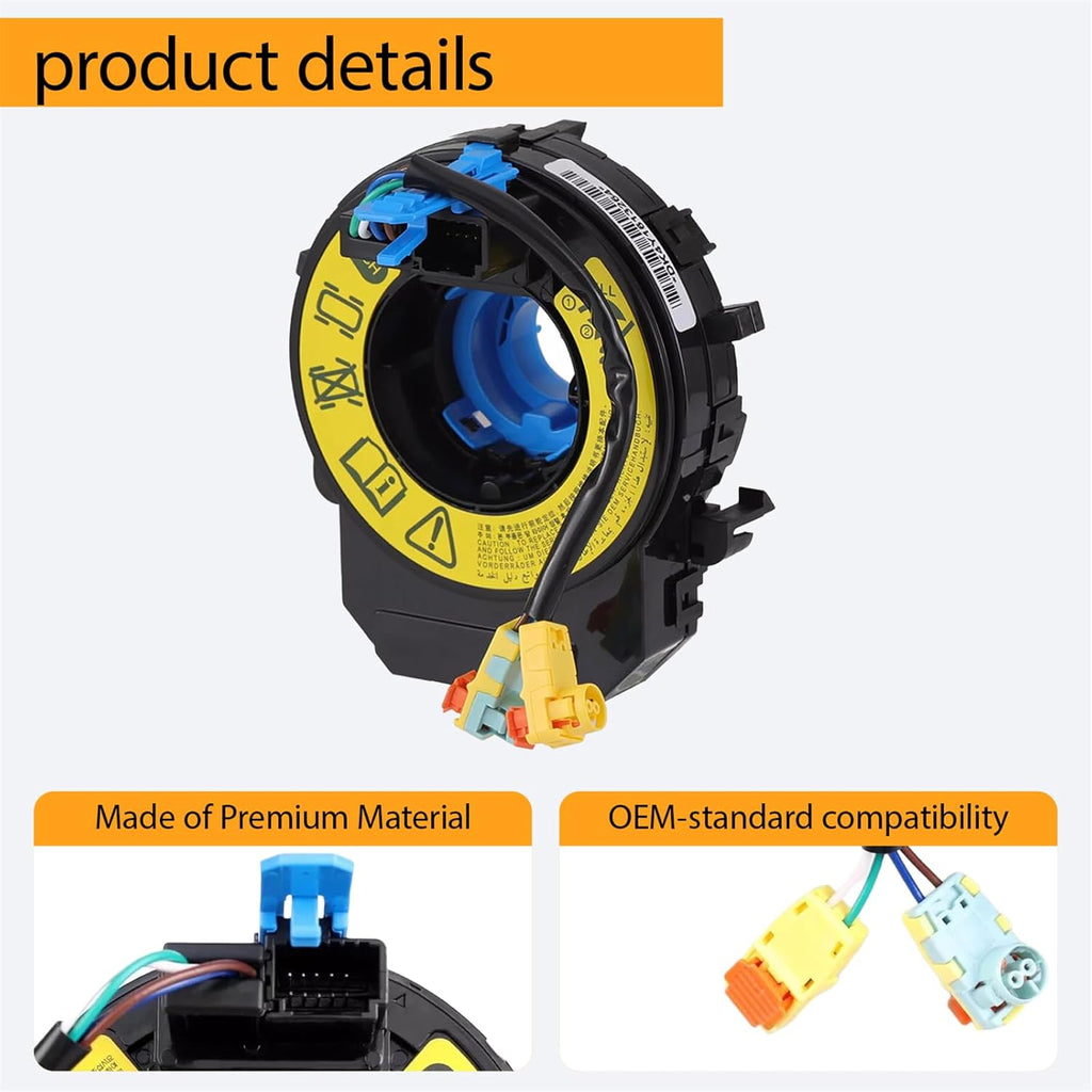 Replacement Wiring Harnesses Clcok-Spring for Hyundai Elantra 2011 2012 2013 2014 2015 2016, for Hyundai Sonata 2009 2010 2011 2012 2013 2014 2015 Part# 93490-3Q120 93490-3X040