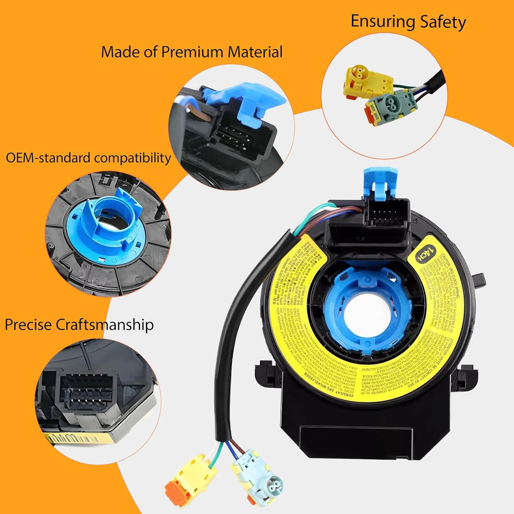 Replacement Wiring Harnesses Clcok-Spring for Hyundai Elantra 2011 2012 2013 2014 2015 2016, for Hyundai Sonata 2009 2010 2011 2012 2013 2014 2015 Part# 93490-3Q120 93490-3X040