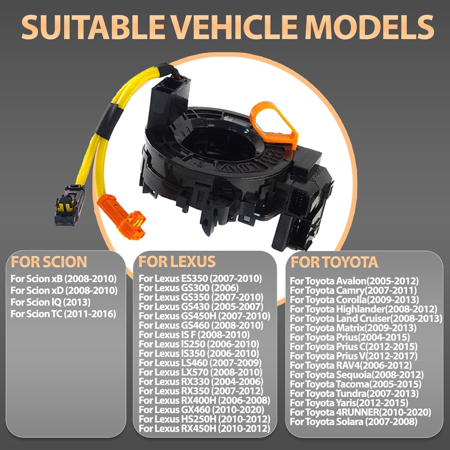 84306-06140 Compatible with Toyota Avalon Rav4 Tundra, 2009-2013 Corolla, 2008-2013 Highlande, 2005-2015 Tacoma, 2007-2011 Camry, Replacement Part 84306-48030 84306-0E010