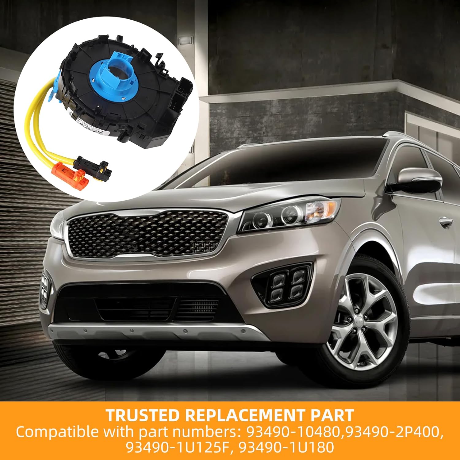 93490-2P400 Replacement Spiral Cable Fits Kia Sorento 2011 2012 2013 2014 2015 93490-1U480 93490-1U125F 93490-1U180