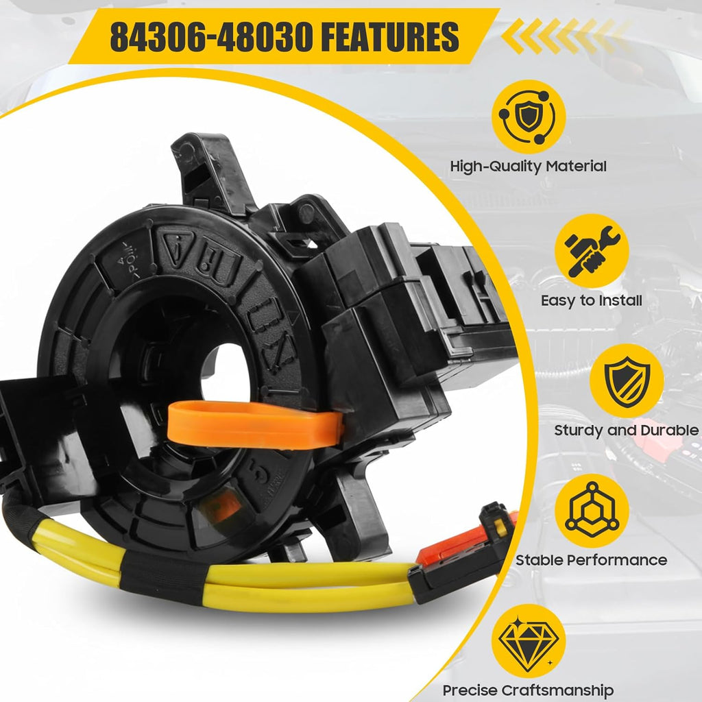 Replacement Wire for Toyota Tacoma Camry Corolla RAV4 Tundra Prius Sienna 4Runner Highlander Avalon Yaris Sequoia Matrix Prado, Fits Part# 84306-48030 84306-06140 84306-0E010