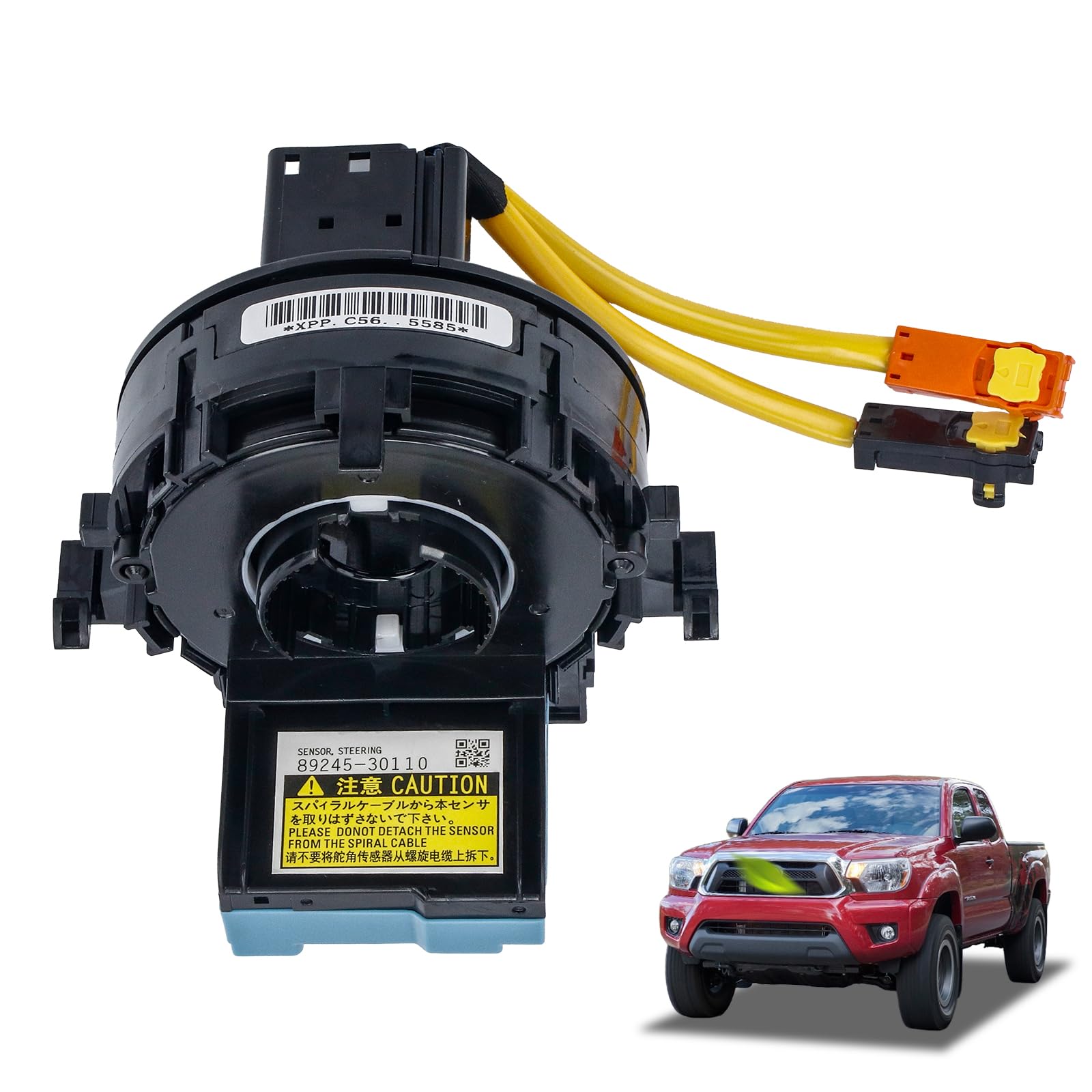 89245-30110 Steering Angle Sensor Replacement for Toyota Tacoma 2005-2015, for 4Runner 2010-2020, Sienna 2010-2020, Tundra 2017-2021, Prius 2004-2009 89245-0E020/89245-0N020/74010/0C030/12050/0D060