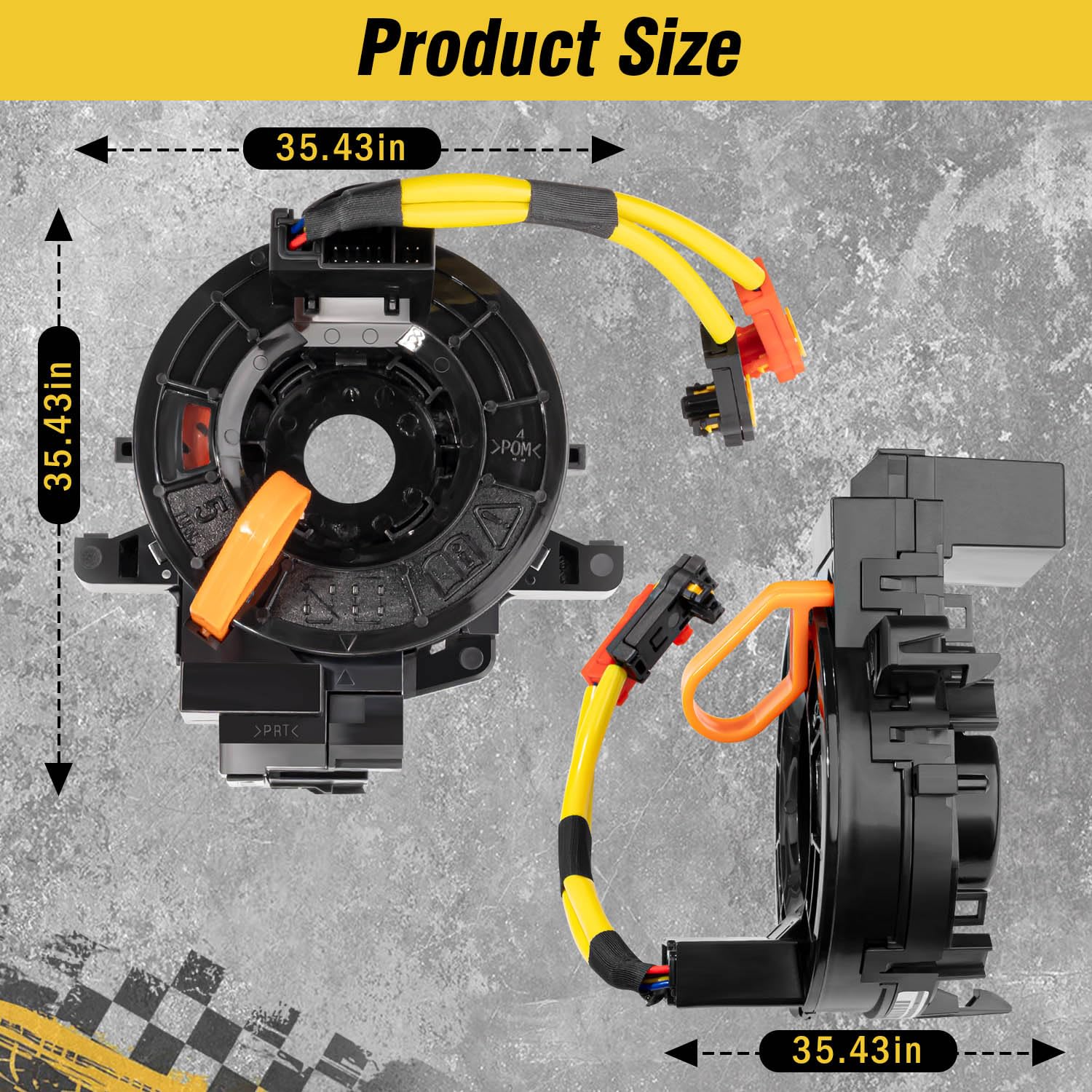 Replacement Wiring Harnesses Clcok-Spring for Toyota Camry,Tundra, Tacoma, RAV4, Corolla, Matrix, Sequoia, Yaris, Avalon, Highlander, 4Runner, Prius, Sienna, Prado Fits Part# 84306-48030/06140/0E010
