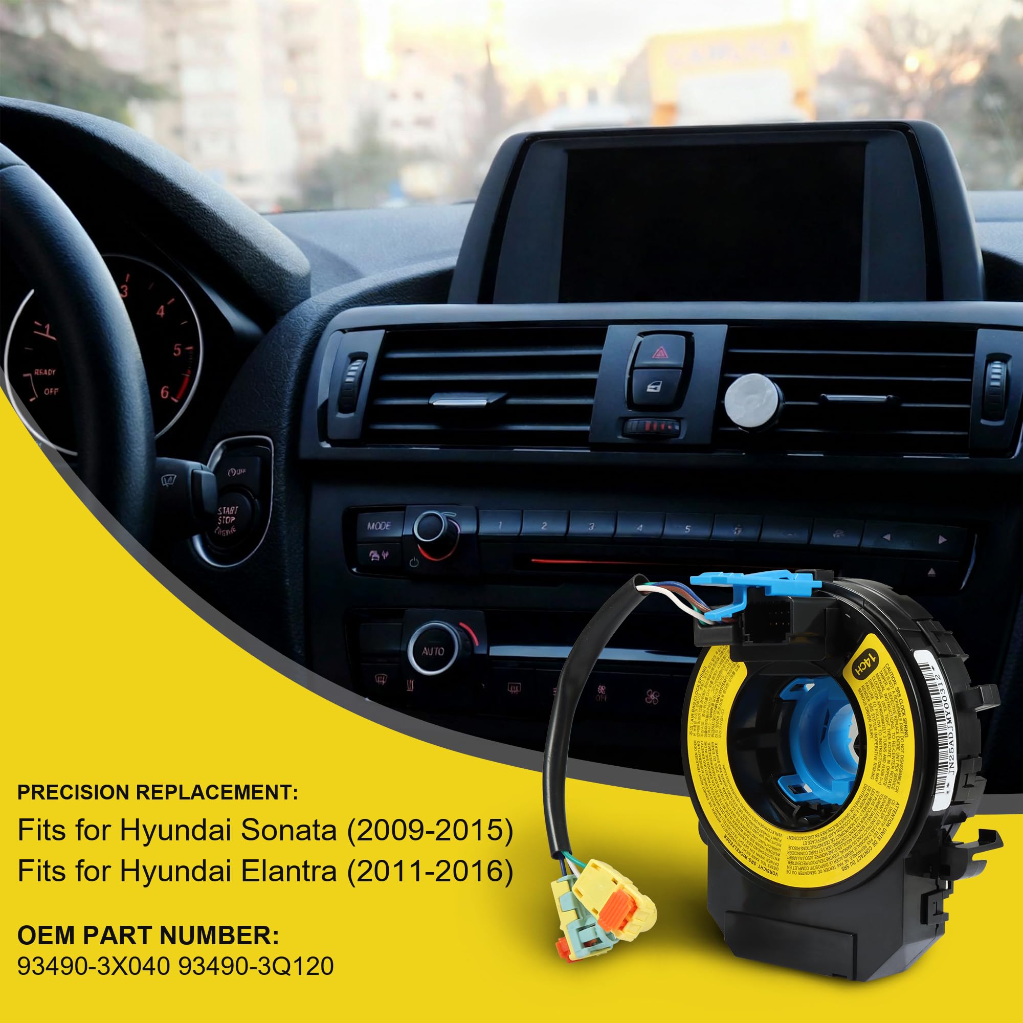 93490-3Q120 93490-3X040 Replacement Harness Fits for Hyundai Elantra 2011 2012 2013 2014 2015 2016, for Hyundai Sonata 2009 2010 2011 2012 2013 2014 2015, Comptible with Hyundai Accessories