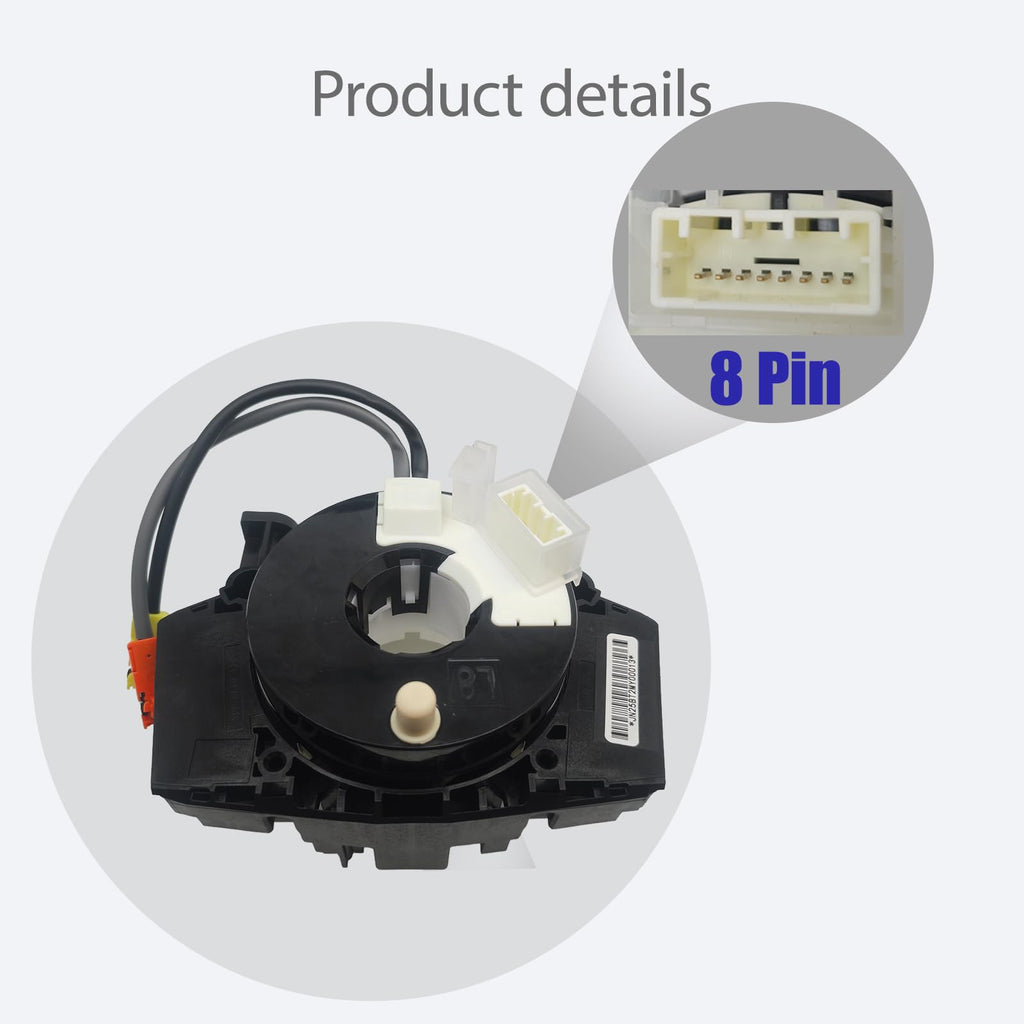 Replacement Wiring Harnesses Clcok-Spring Compatible with Nissan Titan 2004-2015 Rogue 2007-2015 Versa Sentra 2007-2012， Murano Maxima Quest 350Z 2004-2009 Steering Wheel Coil Third-Party Accessory