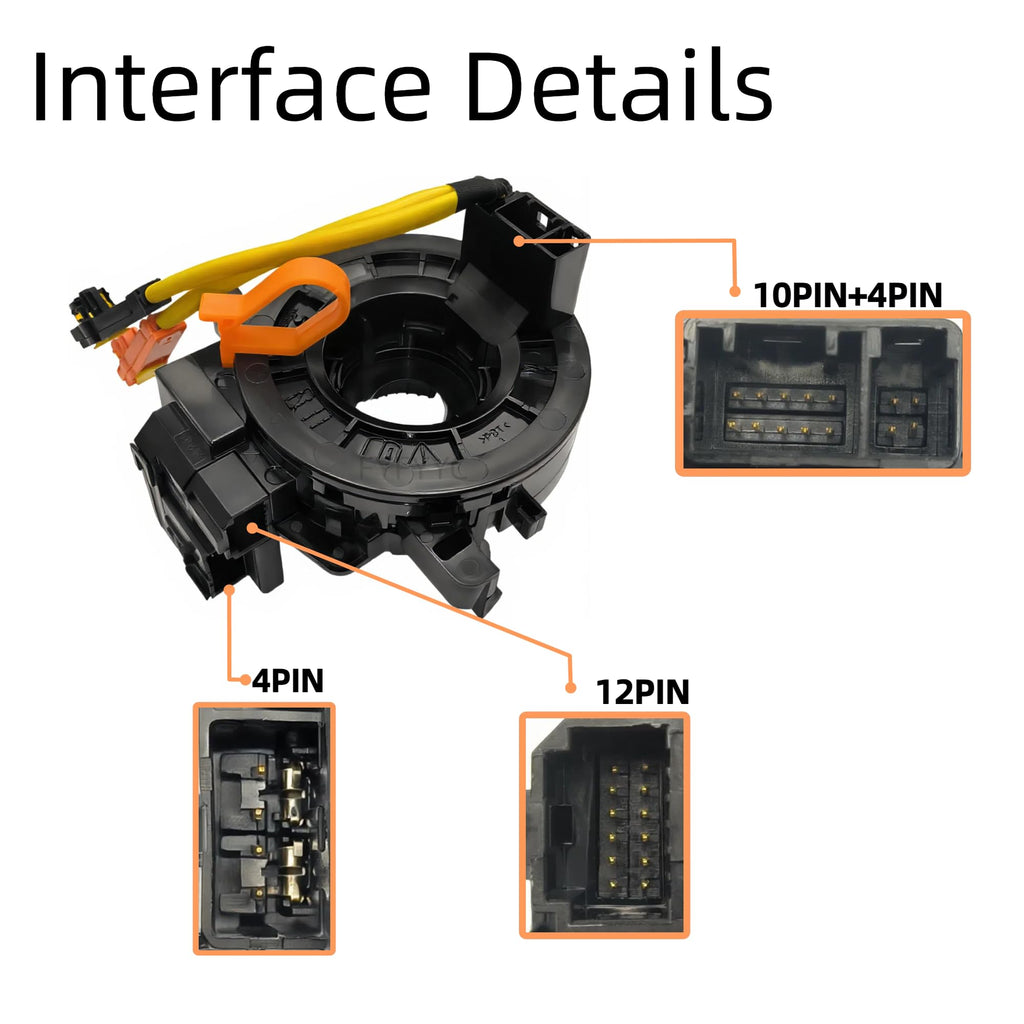 Replacement Wire Clcok Spring for Toyota Camry, Corolla, RAV4, Tacoma, Tundra, Prius, Sienna, 4Runner, Highlander, Avalon, Yaris, Sequoia, Matrix, Prado Fits Part# 84306-48030/06140/0E010