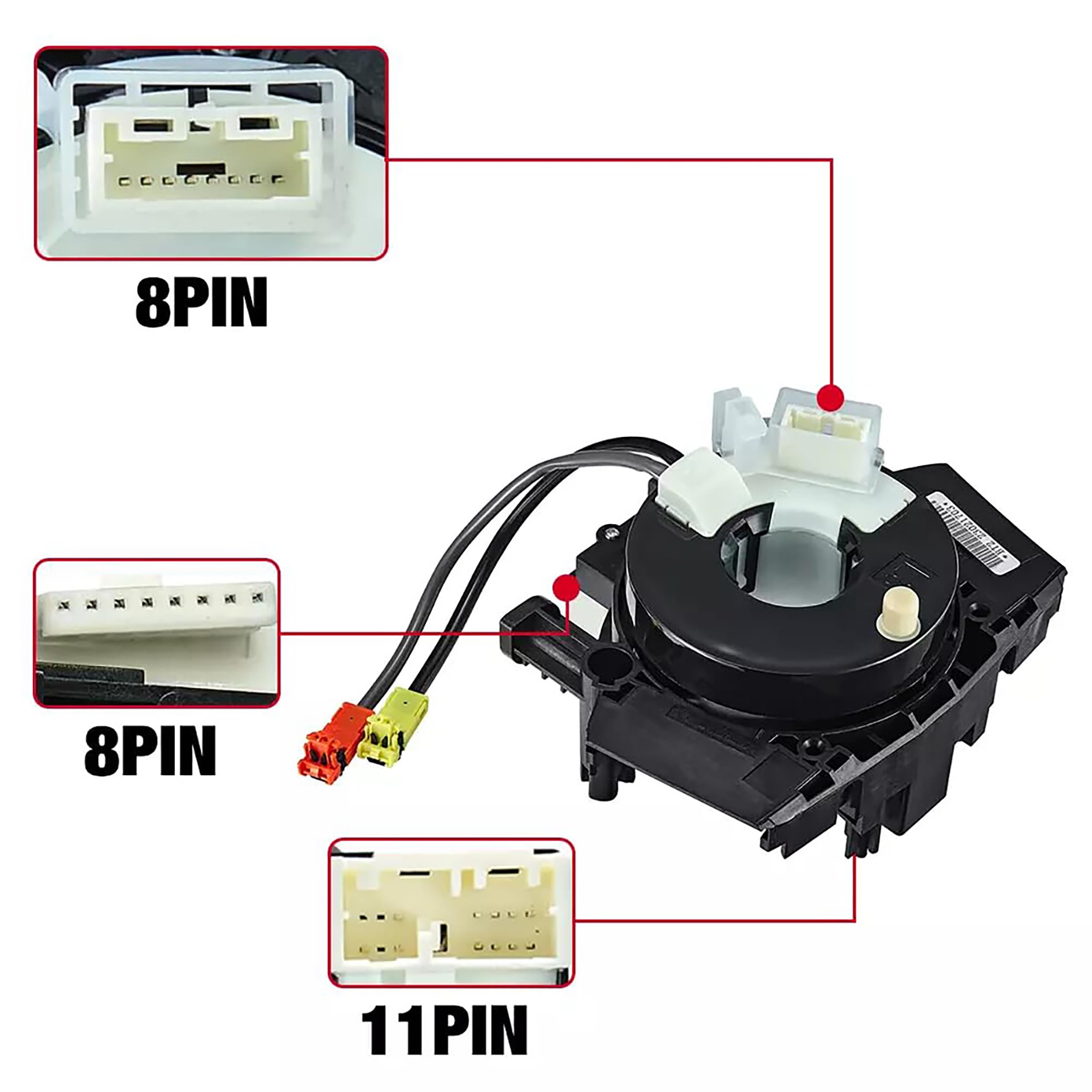 25567-ET025 Replacement 𝐂𝐥𝐨𝐜𝐤 𝐒𝐩𝐫𝐢𝐧𝐠 Wire for Nissan Titan 2004-2015,Rogue 2007-2015,Versa/Sentra 2007-2012,Murano 2003-2007,Maxima/Quest/350Z 2004-2009# 25567-5X00A/CB66A 25560-9CH2D