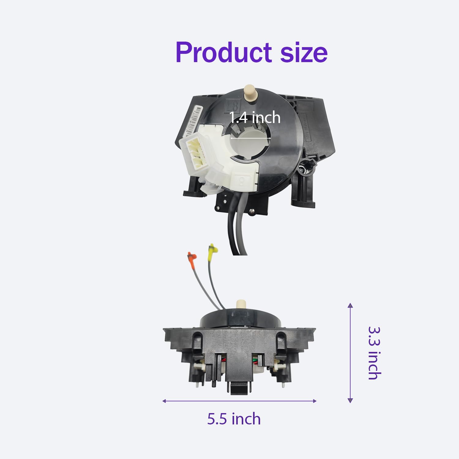 Replacement Wiring Harnesses Clcok-Spring Compatible with Nissan Titan 2004-2015 Rogue 2007-2015 Versa Sentra 2007-2012， Murano Maxima Quest 350Z 2004-2009 Steering Wheel Coil Third-Party Accessory