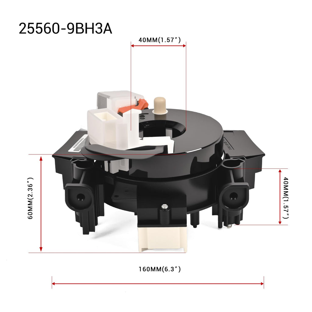 Replacement Wiring Harnesses Clcok-Spring for Nissan Frontier 2005-2021, Nissan Pathfinder 2006-2012, Nissan Xterra 2005-2015, Nissan Armada 2008-2015 Part# 25560-9BH3A 25560-9BH0B 25560-ZL44A