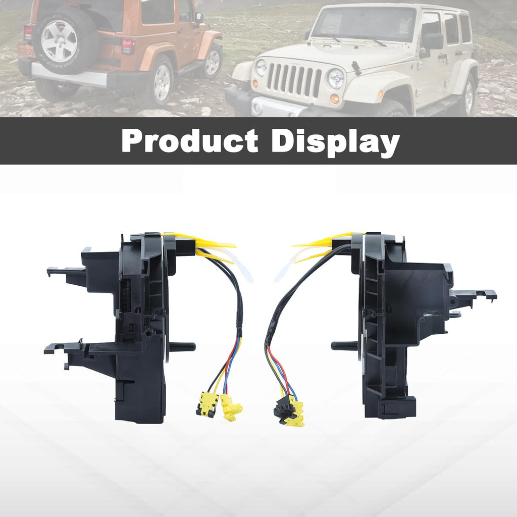 Angle Sensor Clock Spring for Jeep Wrangler JK/Compass MK/Patriot MK 2007-2018（5156106AF/AG/AA/AB/AC/AD Compatible）