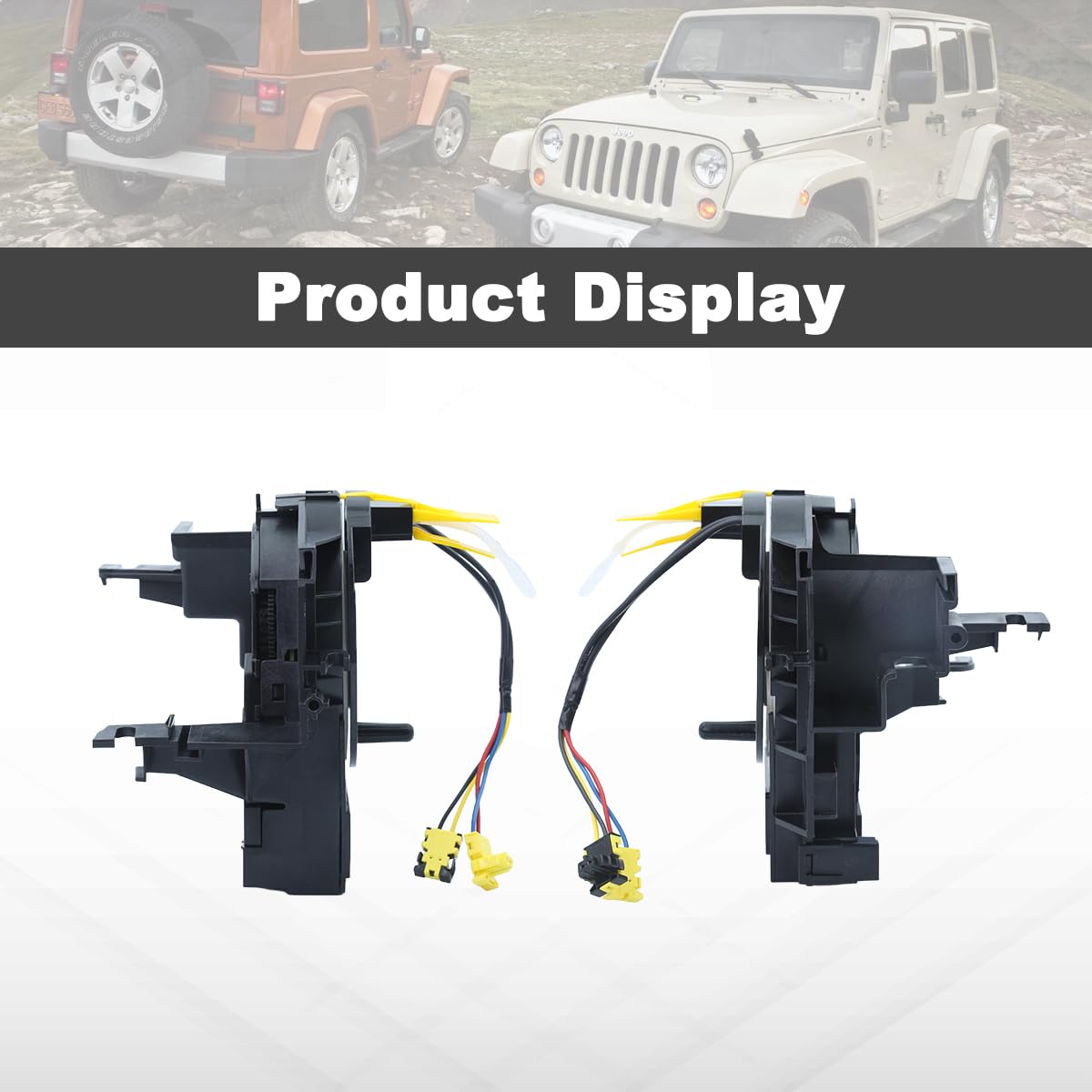 Angle Sensor Clock Spring for Jeep Wrangler JK/Compass MK/Patriot MK 2007-2018（5156106AF/AG/AA/AB/AC/AD Compatible）