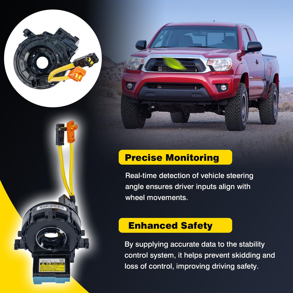 89245-30110 Steering Angle Sensor Replacement for Toyota Tacoma 2005-2015, for 4Runner 2010-2020, Sienna 2010-2020, Tundra 2017-2021, Prius 2004-2009 89245-0E020/89245-0N020/74010/0C030/12050/0D060
