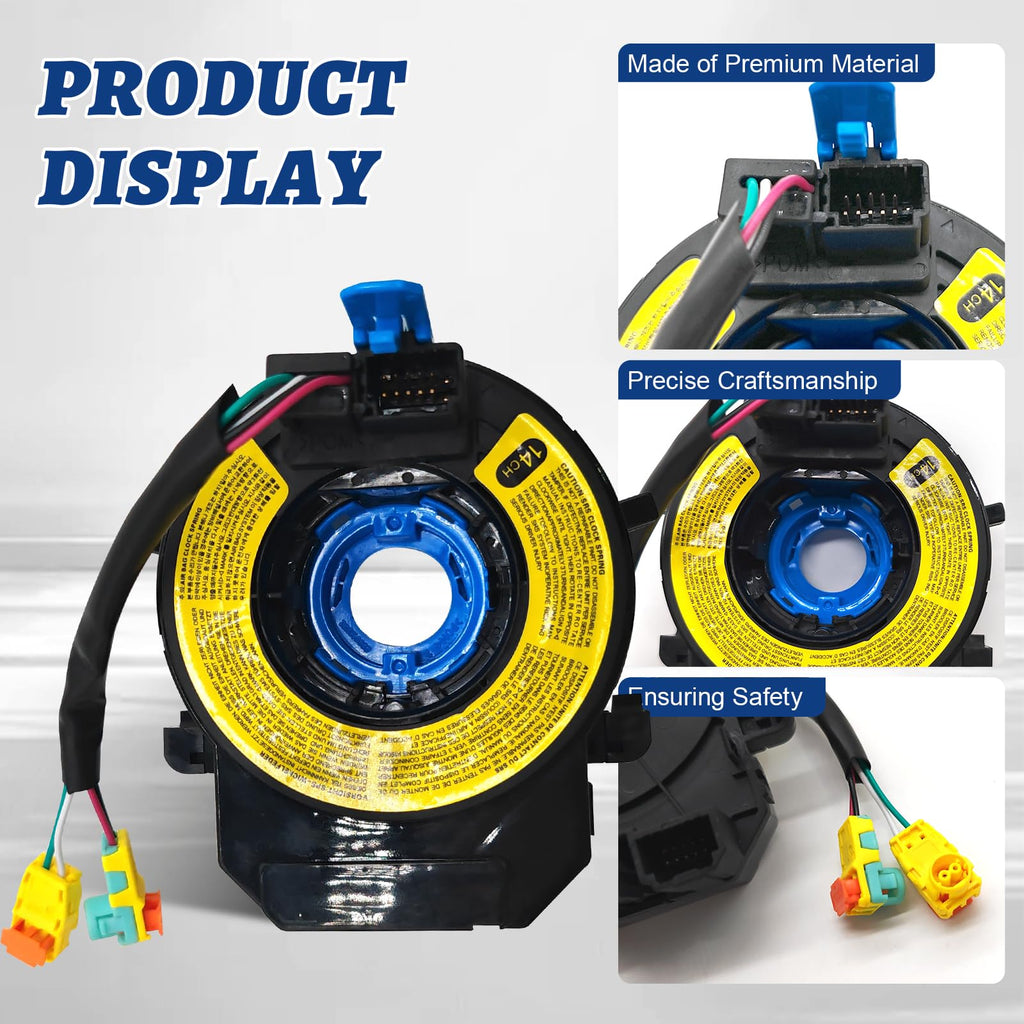 Replacement Steering Wheel Wire Harness for Hyundai Elantra 2011 2012 2013 2014 2015 2016, for Hyundai Sonata 2009 2010 2011 2012 2013 2014 2015 OE Number 93490-3X040 93490-3Q120